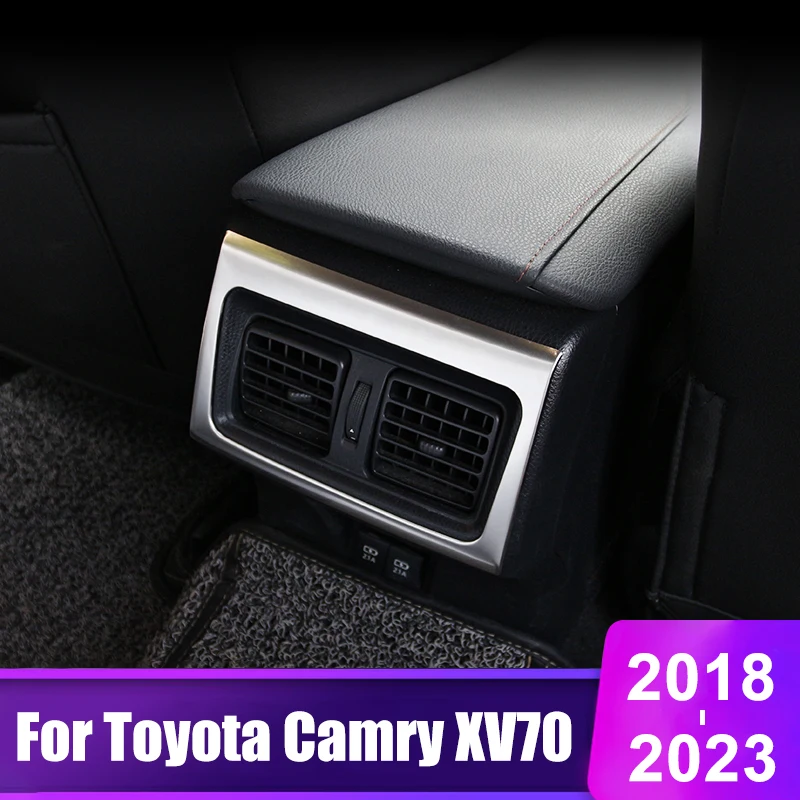 Für Toyota Camry XV70 2018 2019 2020 2021 2022 2023 Camry 70 Hybrid Auto Hinten Klimaanlage Vent Outlet Abdeckung trim Zubehör Image