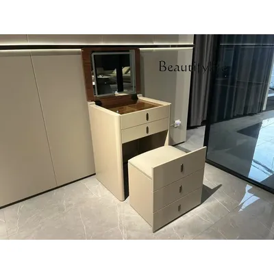 Household light luxury dresser storage cabinet Small apartment bedroom Modern simple and fashionable storage dresser