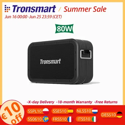 Tronsmart Force Max Lautsprecher 80 W leistungsstarker Bluetooth-Lautsprecher mit TWS, Bluetooth Image