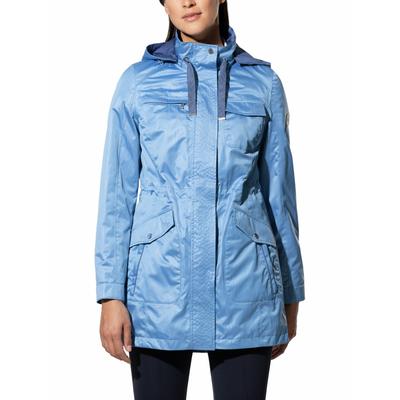 Walbusch Damen Aquastop langer Anorak Crinkle Hellblau Image