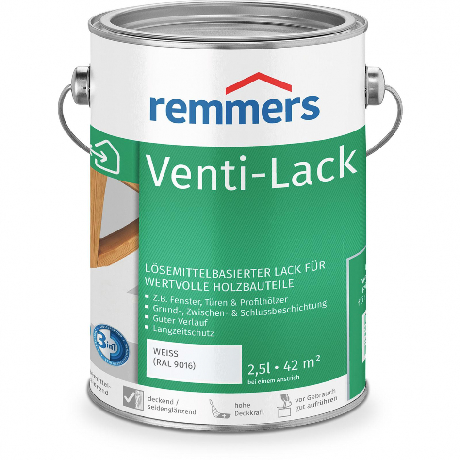 Remmers Venti-Decklack 3in1 weiß RAL 9016, 2,5 l Image