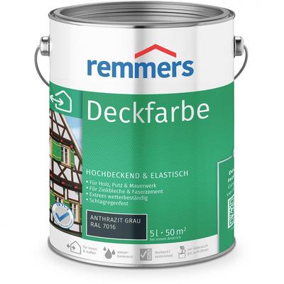 Remmers Deckfarbe anthrazitgrau RAL 7016, 5 l Image