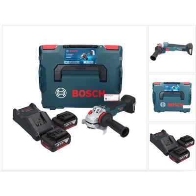 Bosch gws 18V-10 sc Akku Winkelschleifer 18 v 125 mm Brushless + 2x Akku 5,0 Ah + Ladegerät + L-Boxx Image