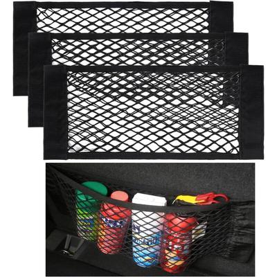 4 Stück Starke Elastizität Netz Kofferraum Netztasche Auto, 40x25cm Gepäcknetz Image