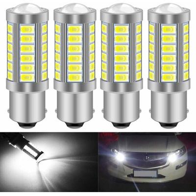 SNQ - Weiße 1156 BA15S P21W 5630 33SMD LED-Blinkerbirnen, 900 lm, superhelles Rückfahrlicht,