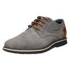 Schnürschuh BUGATTI, Herren, Gr. 40, grau (grau used), Veloursleder, used, casual, Schuhe, Freizeitschuh, Halbschuh, Sneaker mit Ziernähten