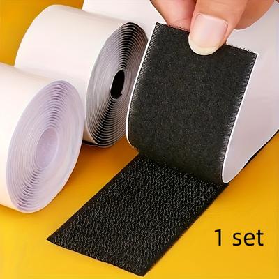 TEMU 1 Set Of Heavy-duty Double-sided Hook And Loop Tape, 10cmx2 Meters, Sofa Anti Slip Fixing Tape, Suitable For Carpet Fixing Image