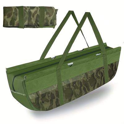 TEMU Carp Bag, Fish Weighing Bag, Foldable Net Weighing Fishing Bag, Heavy-duty Fish Transport Bag Image