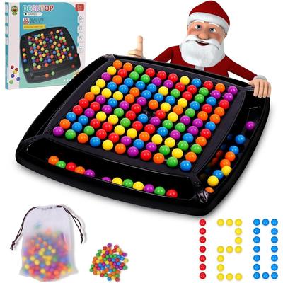 TEMU Double Duel Rainbow Ball Board Game - Intellectual Chessboard For 120 Balls Image