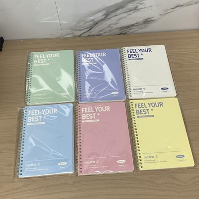 TEMU 6 A5 Spiral Notebooks, 60 Pages Each, Multicolor Simple Grid Journals, Ideal Christmas Gift For Office And School Supplies Image