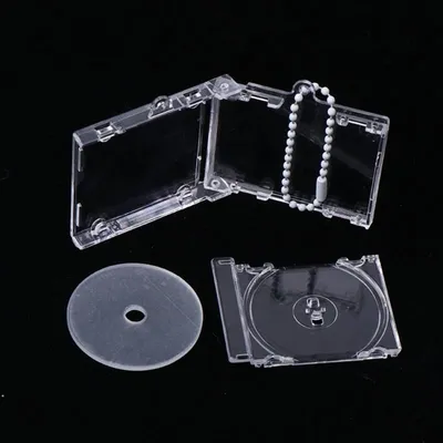 Blank Album Disc Case Keychain Disc Player Keyring Peripherals Commemorative Album Key Holder For Backpack Pendant Chain