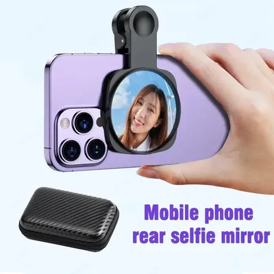 Smartphone Camera Mirror Reflection Clip Kit Portable Mobile Phone Camera Mirror Clip With Storage