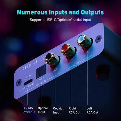 Reliable-K5Pro USB DAC Gaming Headphone Amplifier Digital-To-Analog Audio Converter with HiFi