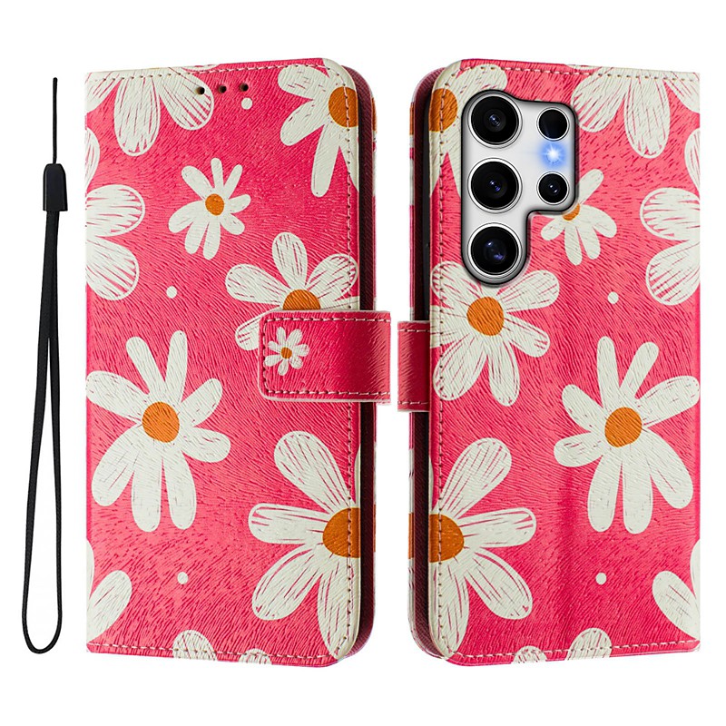 Phone Case For Samsung Galaxy S26 Ultra Plus S25 S24 S23 S24 FE S22 S21 Ultra Plus S20 A55 5G A35 5G Wallet Case with Stand Holder Magnetic Full Body Protective Retro TPU PU Leather
