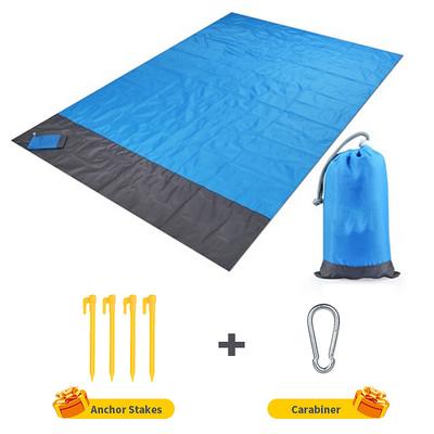 Camping Mat Waterproof Pocket Beach Blanket Outdoor Grounding Mat Mattress Picnic Pocket Carpet Rug Sand Beach Mat Portable Folding Lightweight Sleeping Bed Pad