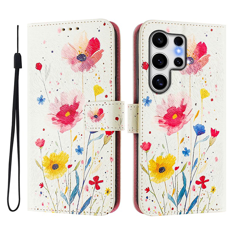 Phone Case For Samsung Galaxy S26 Ultra Plus S25 S24 S23 S24 FE S22 S21 Ultra Plus S20 A55 5G A35 5G Wallet Case with Stand Holder Magnetic Full Body Protective Retro TPU PU Leather