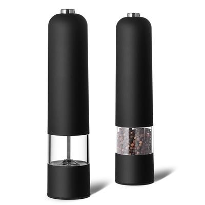 Pepper Grinder, Household Sea Salt Ginder, Electric Spice Grinder, Automatic Sea Salt Crusher, Reusable Glass Seasoning Bottle, Kitchen Gadgets, Kitchen Supplies
