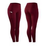 Women's Compression Pants Running Tights Leggings with Phone Pocket Base Layer Street Athletic Athleisure Winter Breathable Soft Compression Fitness Gym Workout Running Sportswear Activewear Solid