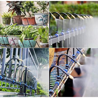 Drip Irrigation Kit Automatic Drip Irrigation System, 360 Bendable Garden Irrigation System, Garden Watering System Adjustable Bendable Nozzle Copper Sprayer System for Garden Yard
