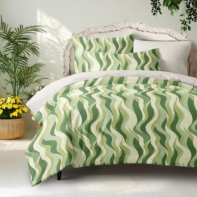 100% Cotton Duvet Cover Set Geometric Pattern Comforter Set,Printed Boho Comforter Cover Bedding Sets With Envelope Pillowcase, Room Decor King Queen Duvet Cover