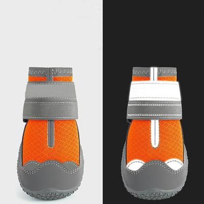Dog Shoes for Large Small Medium Dogs - Breathable Dog Boots for Summer Hot Pavement Paw Protector for Outdoor Walking Winter Snow Anti-Slip Rubber Dog Booties for Hardwood Floor