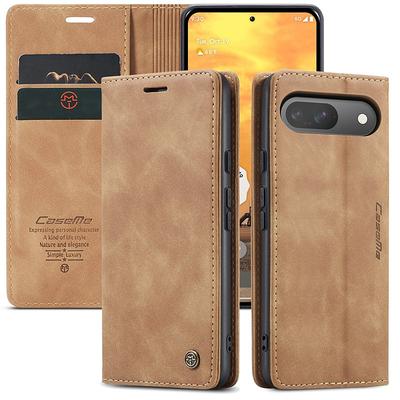 Phone Case For Google Pixel 9 Pro Pixel 9 Pro XL Pixel 8 Pro Pixel 8 Pixel 9 Pixel 7 Pixel 7 Pro Pixel 6 Pixel 6 Pro Flip Cover with Stand Holder Magnetic Card Slot Retro TPU PU Leather