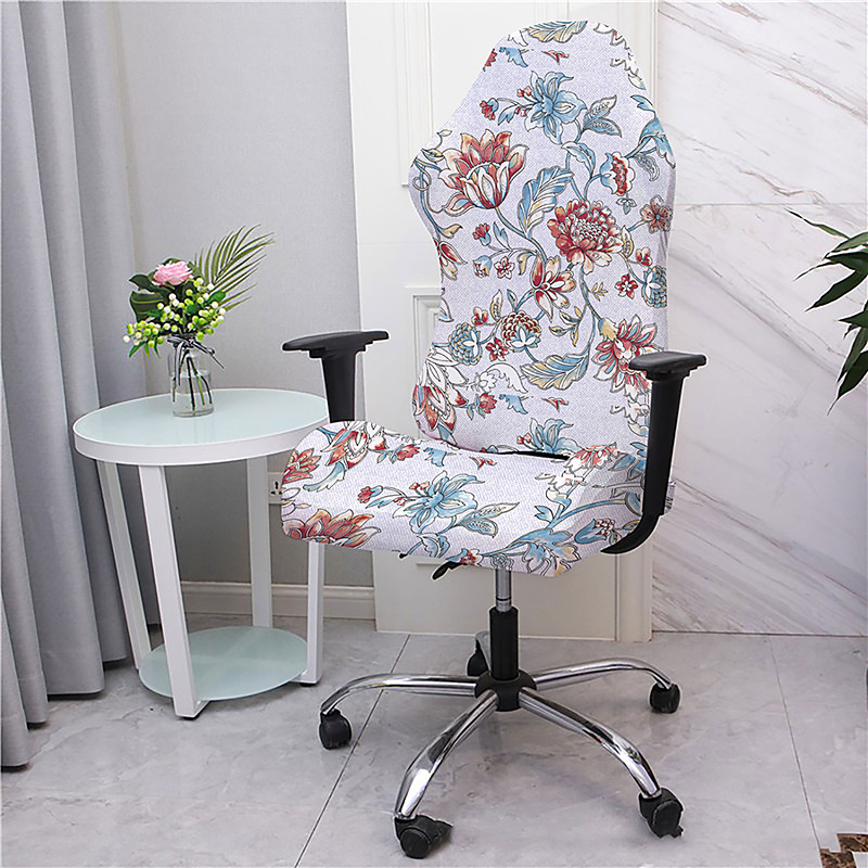 Office Chair Cover Gaming Chair Covers Stretch Washable Computer Chair Slipcovers for Armchair, Swivel Chair, Gaming Chair,Computer boss Chair Floral Printed