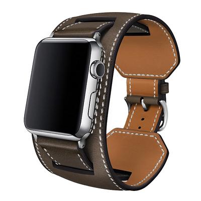 Genuine Leather Smart Watch Band Compatible with Apple iWatch 49mm 45mm 44mm 42mm 41mm 40mm 38mm Sreies Ultra SE 8 7 6 5 4 3 2 1 for Smartwatch Strap Wristband Women Luxury Bracelet