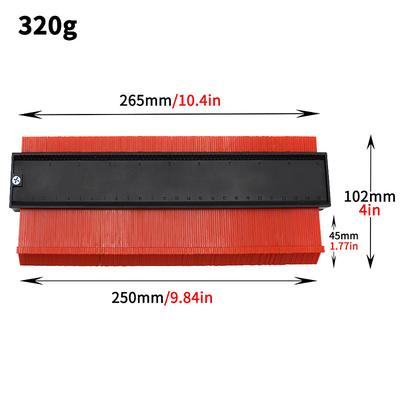 Contour Gauge Tool, Super Gauge Shape and Outline Tool for Corners and Contoured, Woodworking DIY Tools, Iregular Shape Multifunctional Measuring Tool