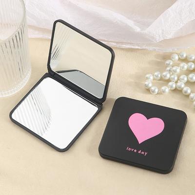 1pcs Foldable Pocket Mirror, Portable Mini Makeup Mirror for Purse, Compact Handheld Folding Mirror for Travel, DIY Cosmetic Mirror Wholesale
