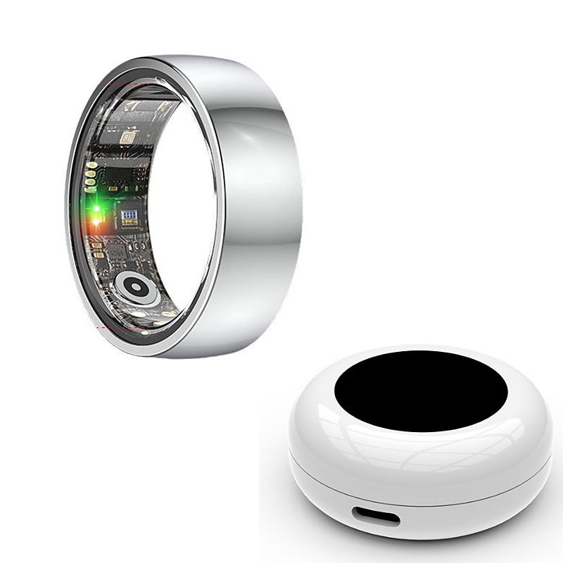 Smart Ring for Men Women - All-Day Health Wellness Tracker, Sleep Quality Analysis, Fitness Activity Tracking, Remote Family Care, Lightweight Non-inductive Wearable Tech Jewelry