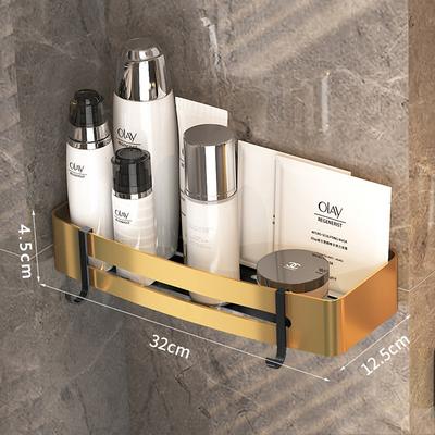 Shower Caddy Bathroom Corner Shelf Bathroom Shower Caddy Organizer for Kitchen Toilet No Drilling 2-tier Bathroom Corner Shelves Shower Caddies(BlackGolden)