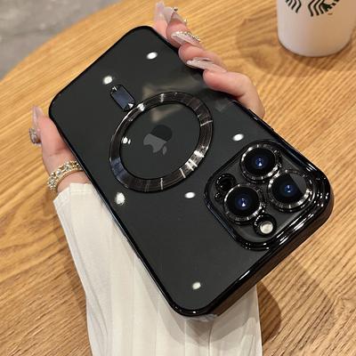 Phone Case For iPhone 15 14 Pro Max Plus 13 12 11 Pro Max iPhone 13 12 11 Pro Max SE X XR XS Max 8 7 Back Cover Translucent Camera Lens Protector Support Wireless Charging TPU