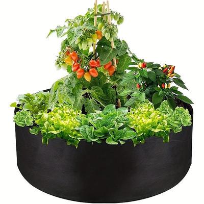 Extra Large Fabric Raised Planting Bed Round Flower Pot Planter Bag Garden Bed Bag Herb Flower Vegetable Plant
