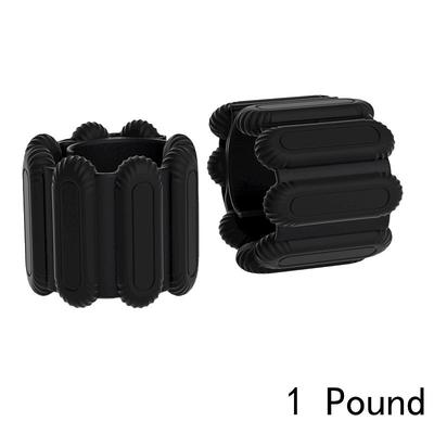 1 Pair Silicone Weighted Wristbands for Swimming and Fitness, Adjustable Wrist and Ankle Weights for Pilates Outdoor Sports Exercise Training
