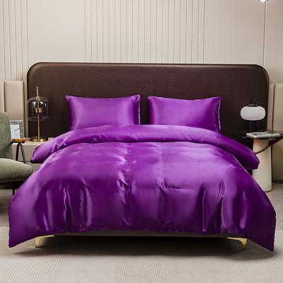 Satin Imitation Silk Ice Silk Bed Sheet Set Three or Four Piece Set