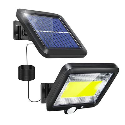 LED Flood Lights Split Solar Lamp Outdoor Motion Sensor LED Solar Floodlight Outdoor Safety Solar Lamp Waterproof 3 Lighting Modes Including 16.4 Feet (about 5 meters) Cable Suitable for Garden Yard Garage
