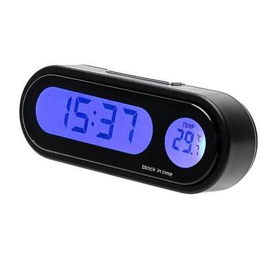 Car Digital Clock Electronic Thermometer Clock LCD Display Luminous Temperature Clock Mini car clock Electronic Clock car watch Auto Dashboard Clocks Luminous