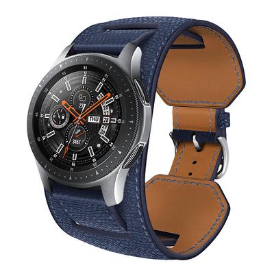 Watch Band for Samsung Watch 7/6/5/4 40/44mm, Galaxy Watch 5 Pro 45mm, Galaxy Watch 6/4 Classic 42/46/43/47mm, Watch 3, Active 2, Gear S3 S2 Genuine Leather Replacement Strap 20mm 22mm Wristband