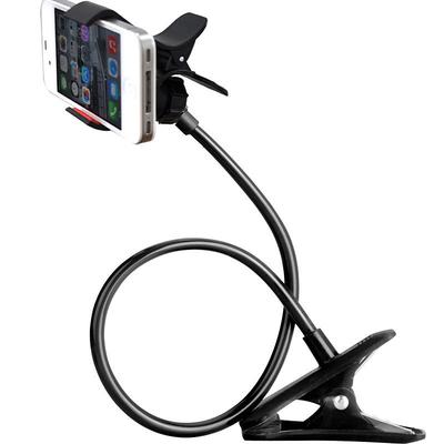 Universal Phone Holder Bed Gooseneck Mount - Cell Phone Clamp Clip for Desk, Flexible Lazy Long Arm Headboard Bedside, Overhead Mount Stand, Compatible with iPhone Samsung Galaxy Phones