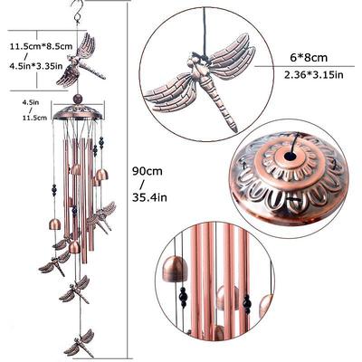 Pure Hand-Made Copper Wind Chimes,Animals Wind Chimes for Outside Clearance Copper Windchimes Outdoors Patio Decor House Warming Gifts Outdoor Wind Chimes Garden Decor for Outside Porch Yard Decoratio