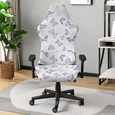 Stretch Rotating Covers Gaming Chair Covers Covelvet Gaming Chair Slipcover Computer Chair Seat Covers for Armchair, Swivel Chair, Adults Video Game Chair,Computer,Boss Chair