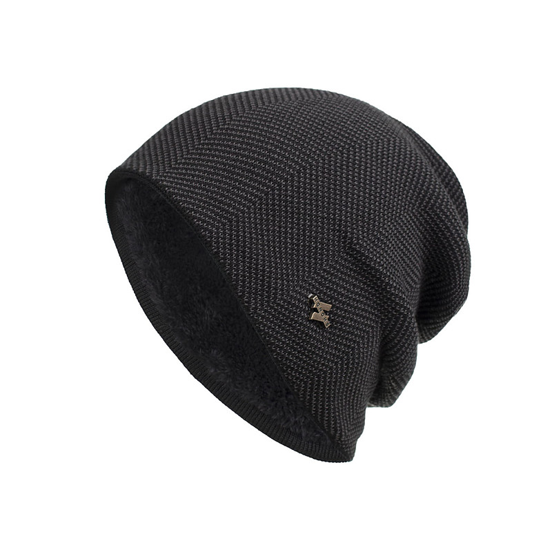 Men's Beanie Hat Wine Red Black Knit Knitted Fashion Sports Outdoors Casual Sports Outdoor Daily Holiday Letter Pure Color Warm
