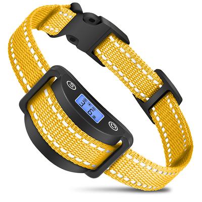 Automatic anti-barking collar for dogs and cats beeping vibration IP65 waterproof LCD screen display adjustable sensitivity long standby time