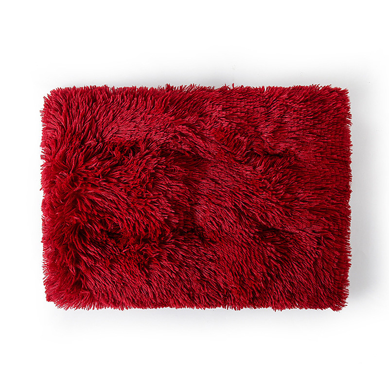 Pet Mat Dog Mat Long Plush Winter Warm Sleep Pet Mat Dog Bed Comfortable Cat Nest Dog Nest Pet Supplies