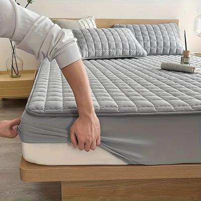 Queen Full King Protective Bed Cover Waterproof Mattress Protector Quilted Fitted Mattress Pad Bed Protector Protective Mattress Cover Soft Comfortable