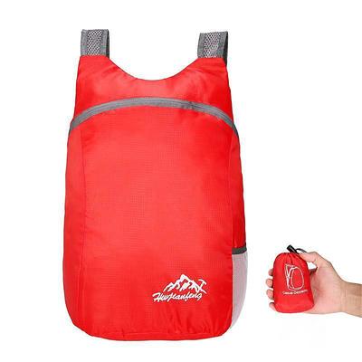 18 L Hiking Backpack Lightweight Packable Backpack Daypack Packable Waterproof Ultra Light (UL) Multifunctional Foldable Outdoor Camping / Hiking Cycling / Bike 600D Polyester Black Red Dark Navy