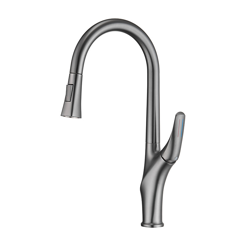 Kitchen faucet - Single Handle One Hole Chrome / Nickel Brushed / Electroplated Pull-out / Pull-down / Standard Spout / Tall / High Arc Centerset Modern Contemporary Kitchen Taps