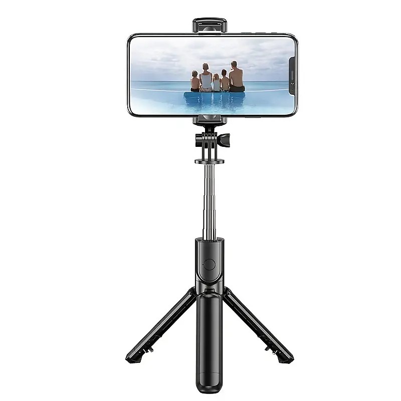 Retractable Selfie Stick Tripod With Wireless Remote Tripod Stand - Lightweight Portable for iPhone 14 13 12 Pro Xs Max Xr X 8Plus 7 Samsung Smartphones