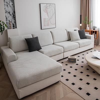 100% Waterproof Velvet Fitted Sheet Sofa Cover Solid Color Jacquard Anti-cat Scratch Sofa Cushion Cover